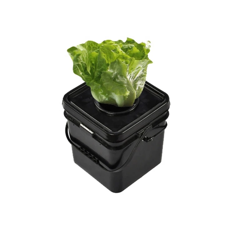 5 Gallon 20 Litre Soilless Cultivation Hydroponic System Usage Water Culture Square Plastic Bucket