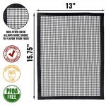 5 Pack Bbq Mat Mesh Grill Heavy Duty Food Grade Pfte Coated Fiberglass Mesh Bbq Grill Mat