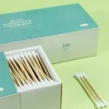 500Pcs Disposable Cleaner Ear Bamboo Stick Buds Daily Cleaning Makeup Qtips Organic Cotton Swabs
