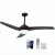 Import 52 IN ABS blades AC energy saving ceiling fans with led light and remote from China