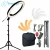 Import 55000 photographic ring lamp 55w 5500k dimmable led ring light from China