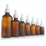 5ml 10ml 15ml 20ml 30ml 50ml 100ml Amber Hot Stamping Empty Glass Dropper Essential Oil Bottle