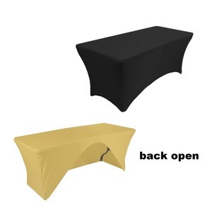 6 ft Elastic Tablecover Back Open for Trade Show Table Throw Tablecover Table Cover Exhibition Table Cloth