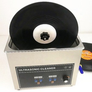 6.5L 180W Mechanical knob control timer and heater  ultrasonic LP vinyl record cleaner with record holder sale