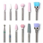 6pcs/set Electric Nail Drill For Machine Diamond Ceramic Milling Cutter Bits Cuticle Clean Rotary Manicure Pedicure Tool