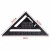 Import 7 inch carpenter&#39;s triangle ruler woodworking aluminum alloy speed square protractor 45 90 angle degree measuring tool from China