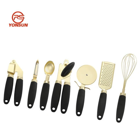 Buy 7 Pieces Rose Gold Kitchen Tools Set Kitchen Accessories Gadget Set ...