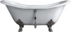 72 inch freestanding double slipper clawfoot bath tub