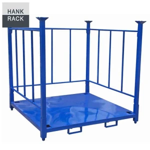 72in Truck Tire Detachable Foldable Stacking Rack With Steel Sheet Base and Tie Bar