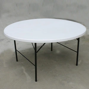 72&quot; Round Banquet Folding Rectangular HDPE Plastic Table