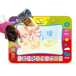 80*60CM Large Magic Aquadoodle Aqua Doodle Coloring Painting Water Drawing Mat With Pen For Kids