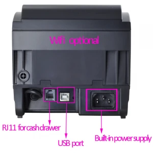 80mm thermal receipt printer with USB/WIFI/RS232 Port