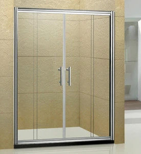 (898B) glass clear baths sliding shower screens