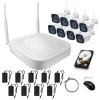 8CH wifi wireless ip cameras de seguridad home security cctv camera de surveillance system nvr kit