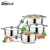 8pcs stainless steel cooking pot cookware set with ss lid