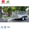 8x5 Inch 2000KG loading Dual Axles Agriculture Farm Trailer With Cage