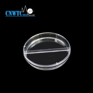 90mm petri dishes with 2 Section Plates 10pcs per sleeve available