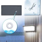 9W Outdoor Led Wall Light Waterproof IP65 Square Outside Led Wall Lamp for Balcony, Gazebo, Gate, Garden, Corridor