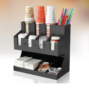 Acrylic Coffee Mug Rack for Coffee Service Organizing