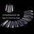 Import Acrylic Nails Coffin Clear Full Cover Ballerina Artificial False Nail Tips Long Ballet Nails 500pcs 10 Sizes from China