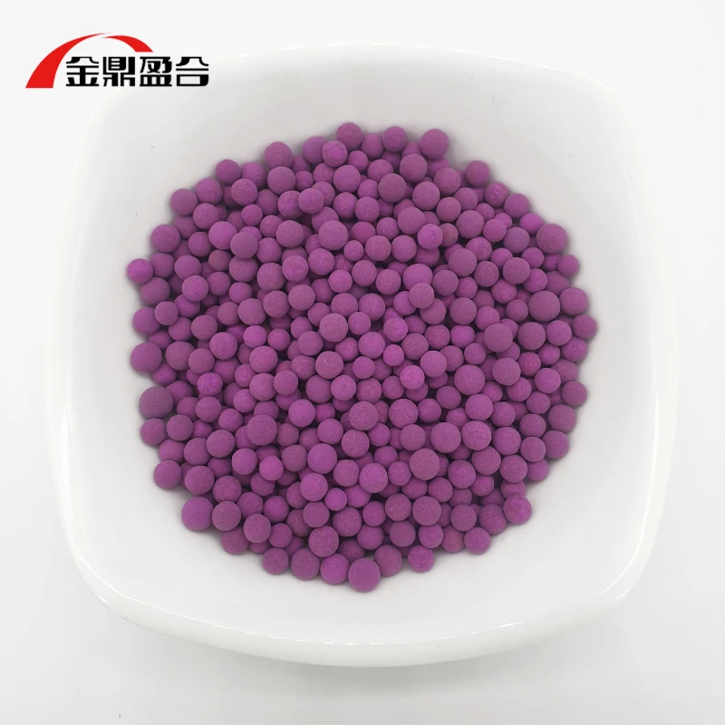 Activated Alumina with KMnO4 can absorb fruit gas and Ethylene in vegetables
