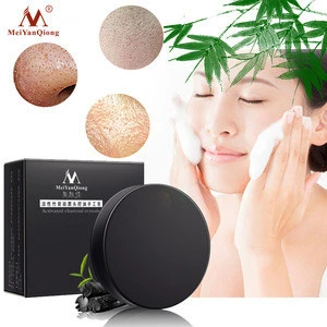 activated charcoal crystals handmade soap face skin whitening soap for remove blackhead and oil control washing a face soap