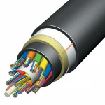 ADSS All dielectric Armored Non metallic Aramid Yarn 48 core fiber optic cable