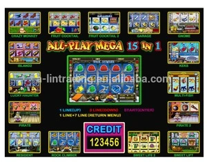 ALL-PLAY MEGA 15 in 1 gambling video slot game pcb