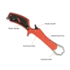 Aluminium Alloy Portable Fish Grip Fishing Gripper With Retention Rope Hanging Buckle Fish Tool