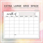Amazon custom Nano Premium stain resistant  monthly magnetic paper calendar for refrigerator