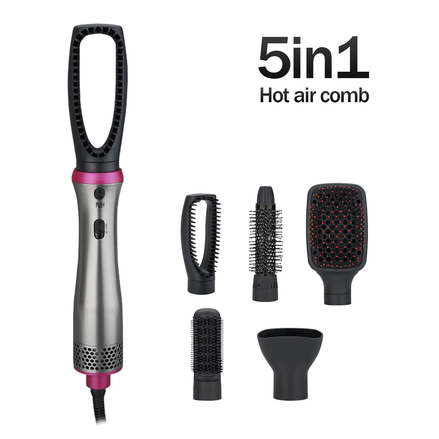 Amazon Popular Hot Air Brush Hair Dryer Volumizer Brush 5 in 1 volumizing hair dryer brush
