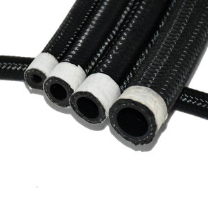 AN4-6-8-10-12-16-20  line NBR CPE synthetic rubber ss nylon braided hydraulic assembly line rubber hose Oil cooler hose AN6 line