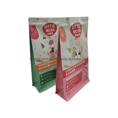 Animal Food Packaging Bag Cat Dog Food Bag Zip Lock Bag Stand up Pouch Quad Seal Bag Pet Product