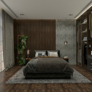 Attractive Price New Type Solid Wood Modern Bedroom Wardrobes