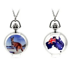 Australia tourist souvenir kangaroo custom pocket watch