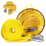 Auto tow rope tow strap with small forged eye hooks each end