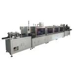 Automatic Cylinder Cell Sealing Cleaning And Sleeve Shrink Labeling Machine For Lithium Ion Cylindrical Battery