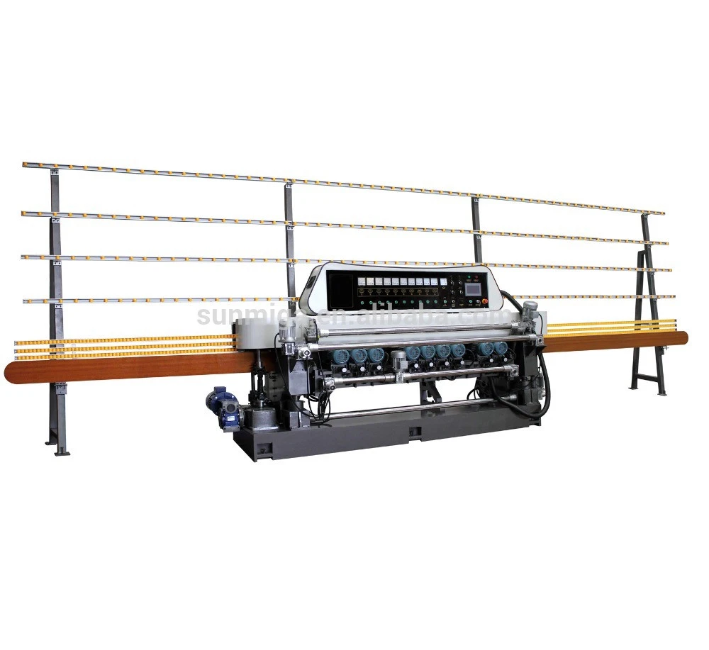 Automatic glass beveling machine for small size glass