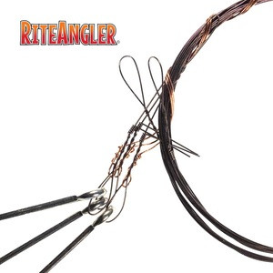 Ballyhoo Rig Saltwater Fishing 36&quot; 80-lb. test wire with Haywire Twists for Strength. 1X O&#39;Shaughnessy Hooks. 3-pack.