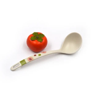 Bamboo fiber Long Handle Ladle for Soup and Sauces Big Cooking Spoon