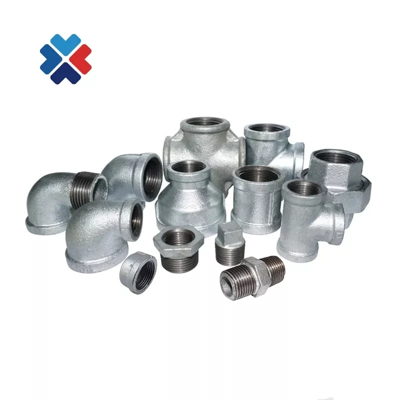 Banded Galvanized malleable cast iron pipes and fittings plumbing materials cast iron 90 degree Elbow