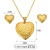 Import BAOYAN Wholesale African 316L Stainless Steel Heart 18K Gold Plated Jewelry from China