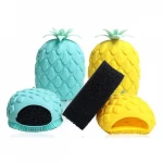 Bath Brush Pineapple Shape Bathroom Massage Sponge Silicone Deep Cleaner Facial Durable Scrub Tool for skin