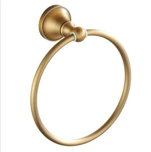 Bathroom accessories wall mounted brass ORB round towel ring