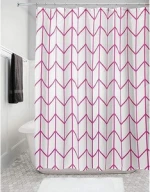 Bathroom Accessories Weighted Shower Curtain For Bathroom, 2020  Mildew Resistant Shower Curtain With Hook/