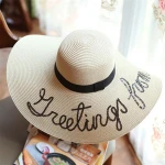 Beach fashion sun protection Sombrero straw hat women sequin beach hats