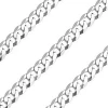 Beautiful design women .925 5MM Sterling Silver Flat Curb Chain Necklace 28inches
