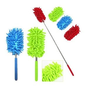 Best long handled extendable blind washable microfiber duster / Good grips ceiling fan duster with extension pole
