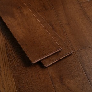 best price hardwood timber natural wood flooring oak solid wood flooring  with walnut color