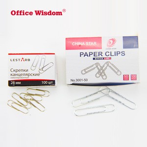 Best price office stationery paperclip custom different kinds metal paper clip